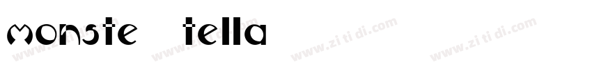 monste Stella字体转换